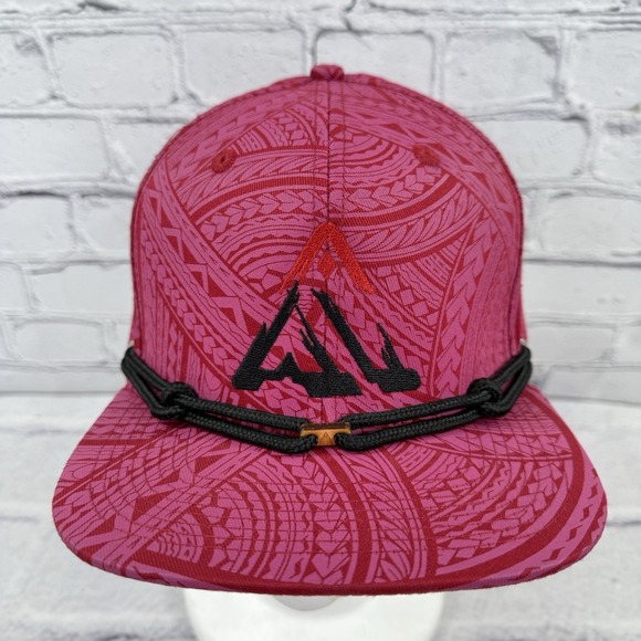 Findlay Snapback RARE All Tribal Mountains Double‎ Portion Pink Red